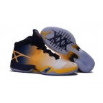 Wholesale Cheap Air Jordan 30 XXX Shoes Yellow/Black-Grey-Blue