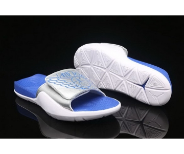 Wholesale Cheap Air Jordan 1 Hydro Sandals Shoes Blue/White