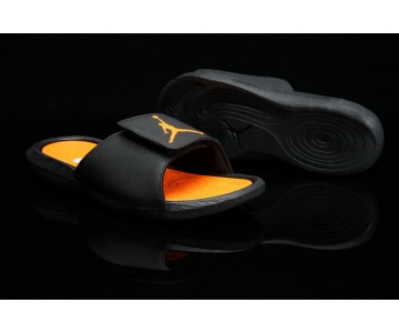 Wholesale Cheap Air Jordan Hydro 6 Sandals Shoes Black Gold