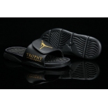 Wholesale Cheap Air Jordan Hydro 6 Sandals Shoes Black/Gold