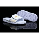 Wholesale Cheap Air Jordan Hydro 6 Sandals Shoes White/Yellow