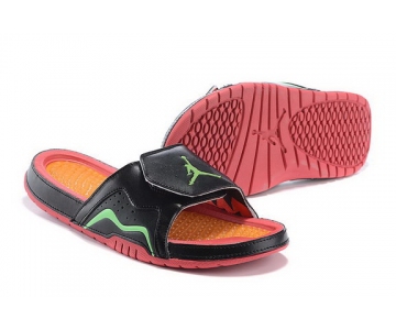 Wholesale Cheap Jordan Hydro VII Retro Shoes Black/orange-green