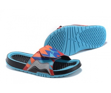 Wholesale Cheap Jordan Hydro VII Retro Shoes Blue/orange-black