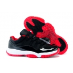 Wholesale Cheap Air Jordan 11 Retro Low Size 14 15 16 Bred black/red-white