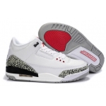 Wholesale Cheap Air Jordan 3 Big Size 14 15 16 White/Cement Grey-black-red