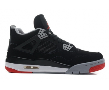 Wholesale Cheap Air Jordan 4 Big Size 14 15 16 Black/gray-red-white