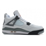 Wholesale Cheap Air Jordan 4 Big Size 14 15 16 White/wolf gray-black