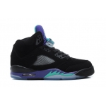 Wholesale Cheap Air Jordan 5 Big Size 14 15 16 Black/Purple grapes-blue