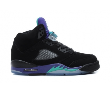 Wholesale Cheap Air Jordan 5 Big Size 14 15 16 Black/Purple grapes-blue