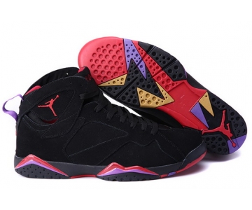 Wholesale Cheap Air Jordan 7 Raptors Size 14 15 16 Black/True Red-Purple