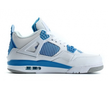 Wholesale Cheap Air Jordan 4 2016 Spring Blue/white