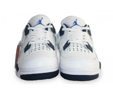 Wholesale Cheap Air Jordan 4 Columbia Shoes White/blue