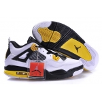 Wholesale Cheap Air Jordan 4 New Shoes Yellow/Black/White
