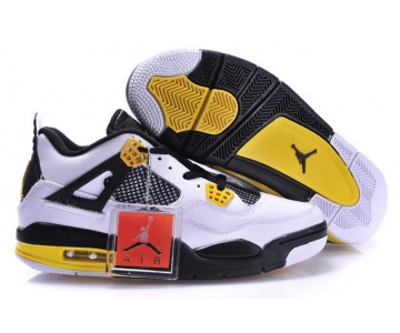 Wholesale Cheap Air Jordan 4 New Shoes Yellow/Black/White