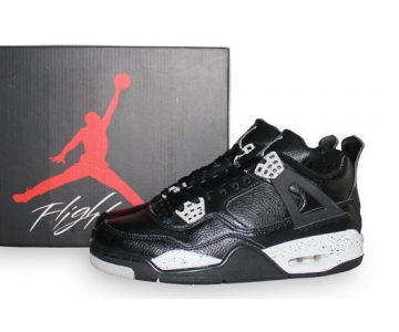 Wholesale Cheap Air Jordan 4 Oreo Shoes Oreo Black/gray