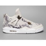 Wholesale Cheap Air Jordan 4 Premium Snakeskin Dark gray/white-cinnamon