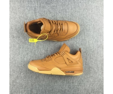 Wholesale Cheap Air Jordan 4 Premium Wheat Ginger/Gum-Yellow