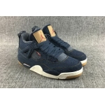 Wholesale Cheap Air Jordan 4 Retro Denim Blue/White-Tan