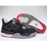 Wholesale Cheap Air Jordan 4 Retro Shoes Black/Red