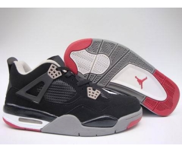 Wholesale Cheap Air Jordan 4 Retro Shoes Black/Red