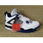 Wholesale Cheap Air Jordan 4 Retro Shoes Motorsport Blue/White-Black