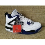 Wholesale Cheap Air Jordan 4 Retro Shoes Motorsport Blue/White-Black