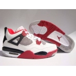 Wholesale Cheap Air Jordan 4 Retro Shoes Red/Black/White