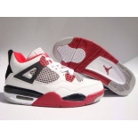 Wholesale Cheap Air Jordan 4 Retro Shoes Red/Black/White