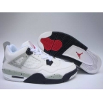 Wholesale Cheap Air Jordan 4 Retro Shoes White/Black