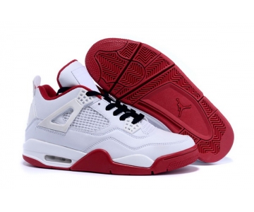 Wholesale Cheap Air Jordan 4 Retro Shoes white/red