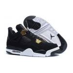 Wholesale Cheap Air Jordan 4 Royalty Black Gold White