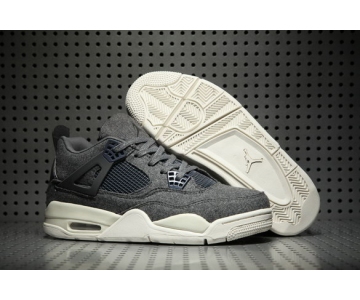 Wholesale Cheap Air Jordan 4 Wool Wolf Grey/White