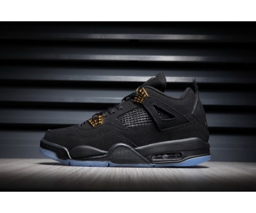 Wholesale Cheap Air Jordan 4s Glow in the Dark Black/gold-Green glow