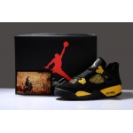 Wholesale Cheap Air Jordan IV New Shoes Yellow/Black