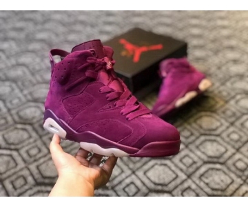 Wholesale Cheap Air Jordan 6 Customs Bordeaux Red Wine