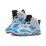 Wholesale Cheap Air Jordan 6 Retro Shoes White/blue