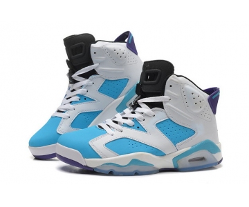 Wholesale Cheap Air Jordan 6 Retro Shoes White/blue