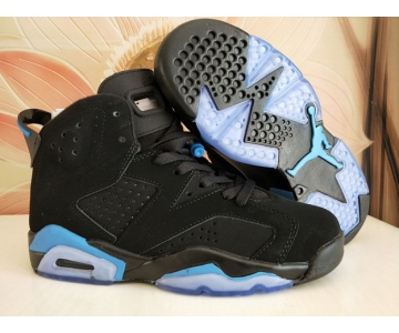 Wholesale Cheap Air Jordan VI 6 Retro Shoes Black Blue