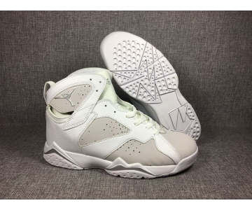 Wholesale Cheap Air Jordan 7 Pure money White/Grey