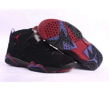 Wholesale Cheap Air Jordan 7 Retro Shoes Black/Wine red