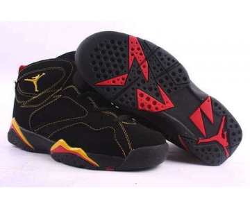 Wholesale Cheap Air Jordan 7 Retro Shoes Black/Yellow