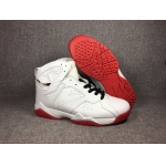 Wholesale Cheap Air Jordan 7 Retro Shoes White/Red