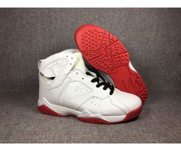 Wholesale Cheap Air Jordan 7 Retro Shoes White/Red