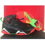 Wholesale Cheap Air Jordan 7 marvin the martian Shoes Black/Red-White-Green