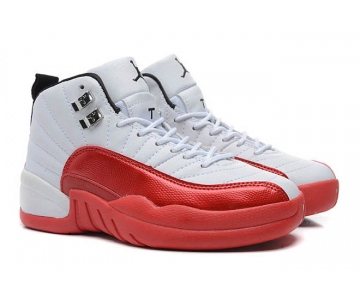 Wholesale Cheap Air Jordan 12 Cherry White/Varsity Red Black