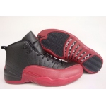 Wholesale Cheap Air Jordan 12 Retro Shoes Black/Wine red