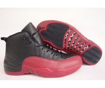 Wholesale Cheap Air Jordan 12 Retro Shoes Black/Wine red