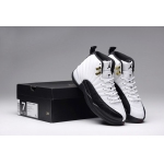 Wholesale Cheap Air Jordan 12 (XII) Taxi Shoes White/Black