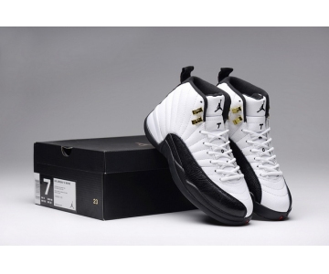 Wholesale Cheap Air Jordan 12 (XII) Taxi Shoes White/Black