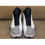 Wholesale Cheap Air Jordan 13 Barons Shoes Barons White/Black-Wolf Grey